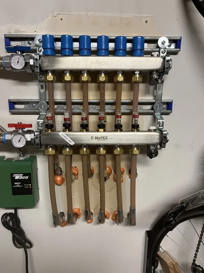 Plumber performing Gas Line Installation at a residential property in Kings Park